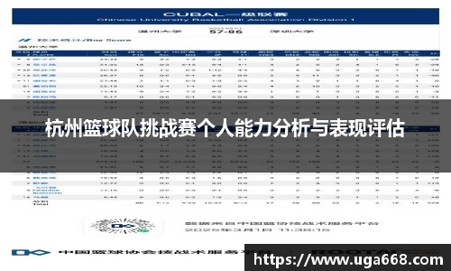 杭州篮球队挑战赛个人能力分析与表现评估
